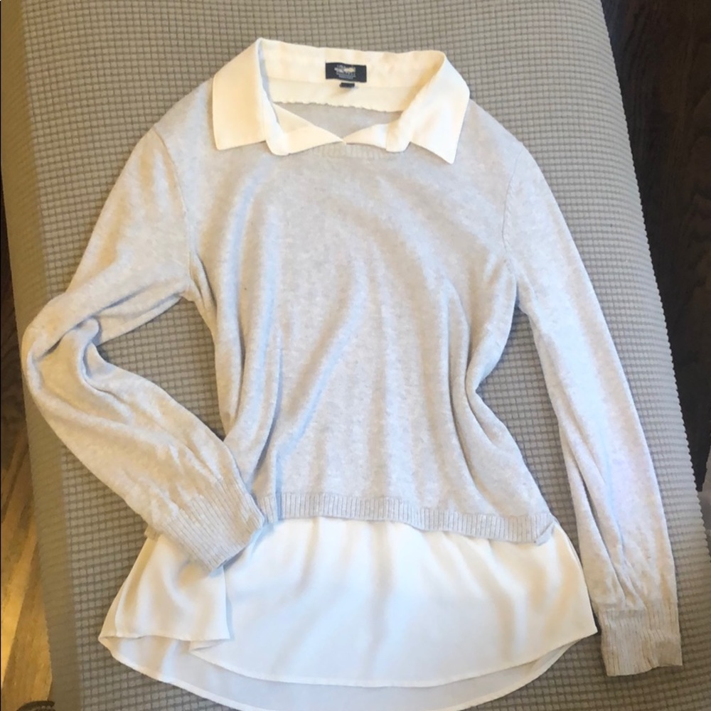 Jones New York Faux Two-Layer Sweater